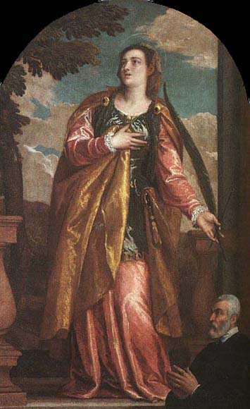 St Lucy and a Donor